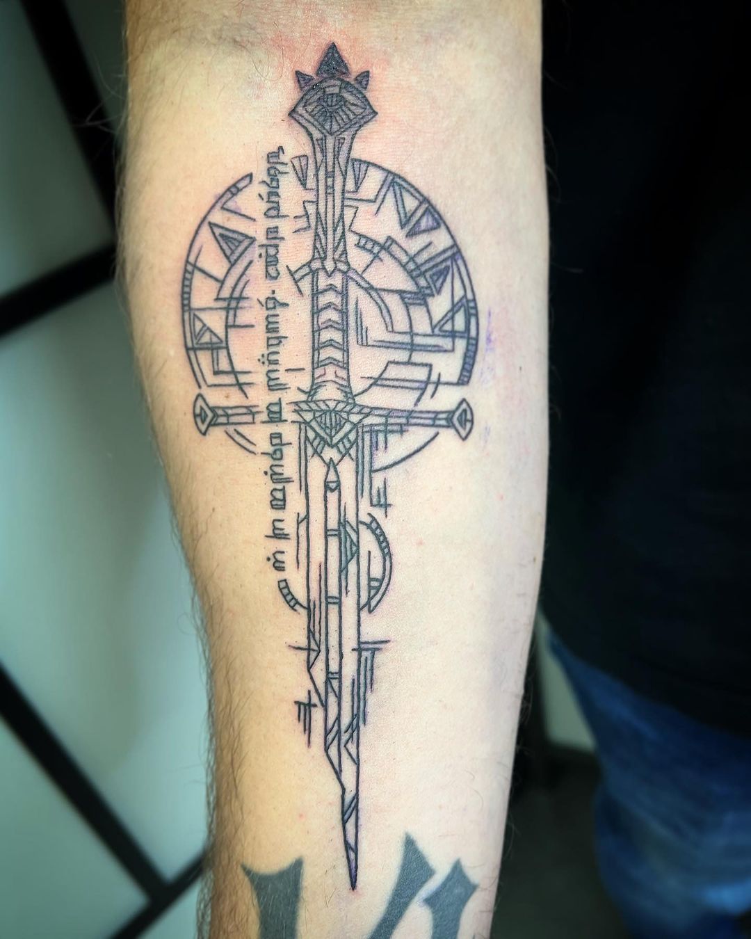 Geometric Compass | Black Sword Tattoo Parlour
